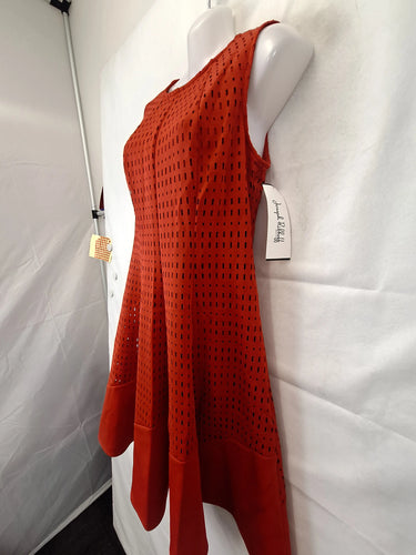 Joseph Ribkoff Cherry Geo Cut Out Skater Dress Size 12 by SwapUp-Online Second Hand Store-Online Thrift Store