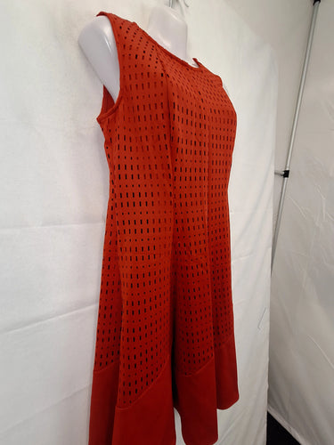 Joseph Ribkoff Cherry Geo Cut Out Skater Dress Size 12 by SwapUp-Online Second Hand Store-Online Thrift Store