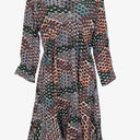 Jump Autumnal Fan Print Mini Dress Size 10 by SwapUp-Online Second Hand Store-Online Thrift Store