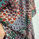 Jump Autumnal Fan Print Mini Dress Size 10 by SwapUp-Online Second Hand Store-Online Thrift Store