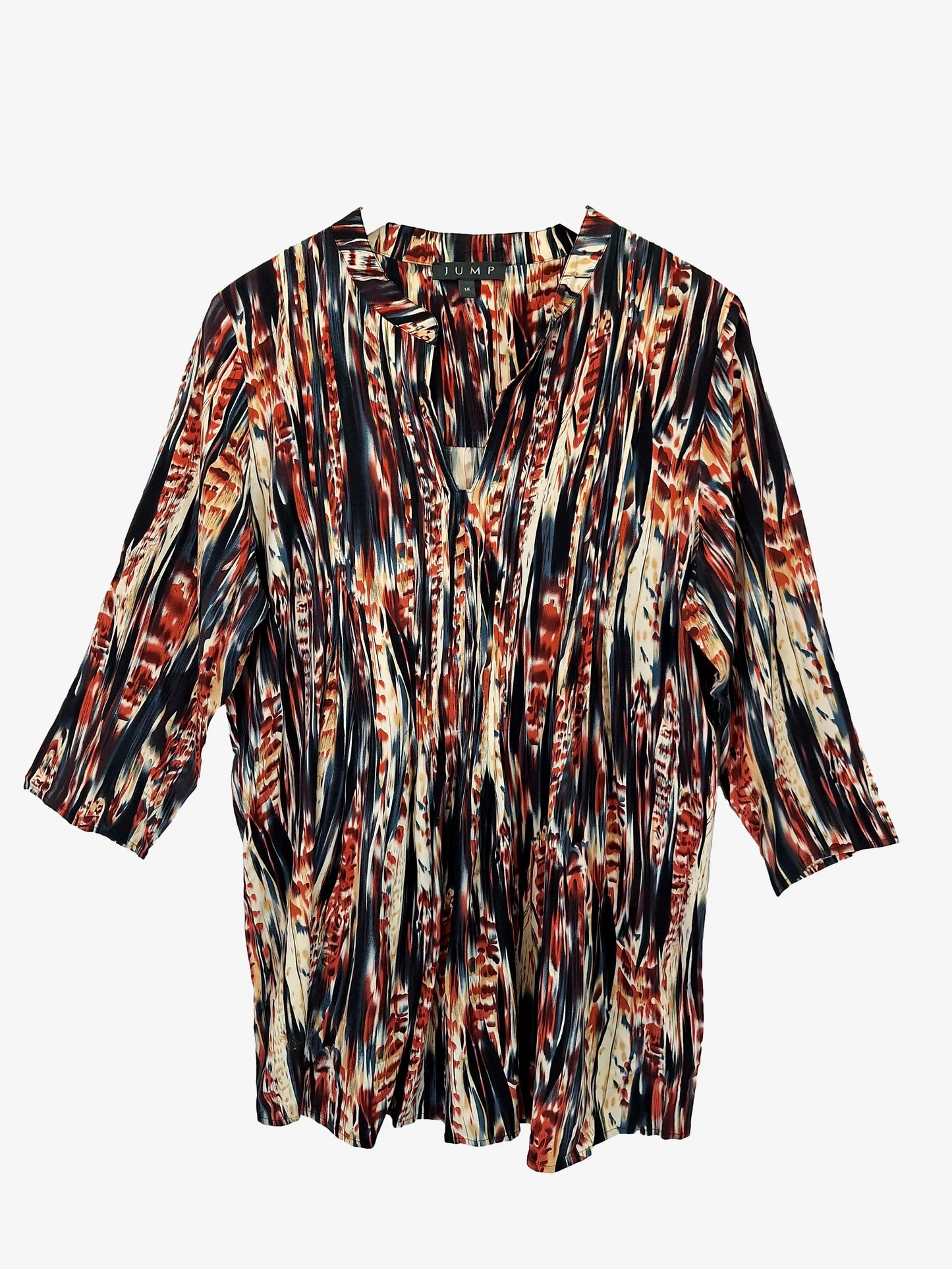Jump Neutral Bark Print Mini Dress Size 14 by SwapUp-Online Second Hand Store-Online Thrift Store