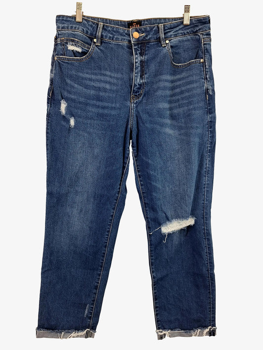 Just Jeans Essential Distressed Super High Rise Jeans Size 12 by SwapUp-Online Second Hand Store-Online Thrift Store