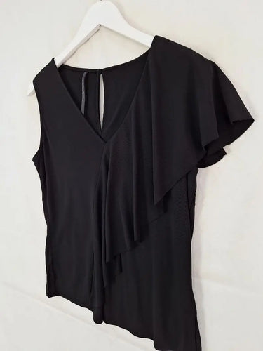 Karen Millen One Shoulder Side Fall Blouse Size 10 by SwapUp-Online Second Hand Store-Online Thrift Store