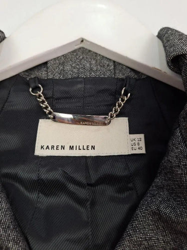 Karen Millen Panelled Eye Hook Dressy Jacket Size 12 by SwapUp-Online Second Hand Store-Online Thrift Store