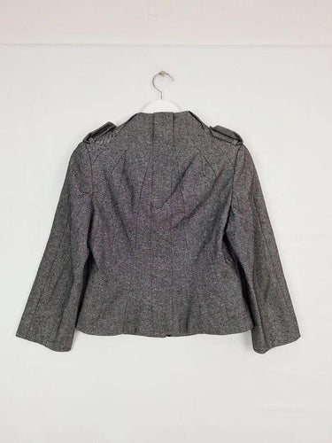 Karen Millen Panelled Eye Hook Dressy Jacket Size 12 by SwapUp-Online Second Hand Store-Online Thrift Store