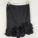 Karen Millen Rosy Detail Satin Mini Skirt Size 8 by SwapUp-Online Second Hand Store-Online Thrift Store