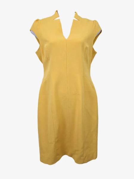 Karen Millen Structured Mango Office Dress Size 16 SwapUp