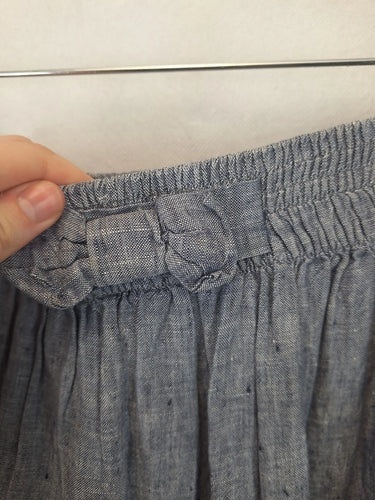 Karen Walker Chambray Gathered Bow Mini  Skirt Size 10 by SwapUp-Online Second Hand Store-Online Thrift Store