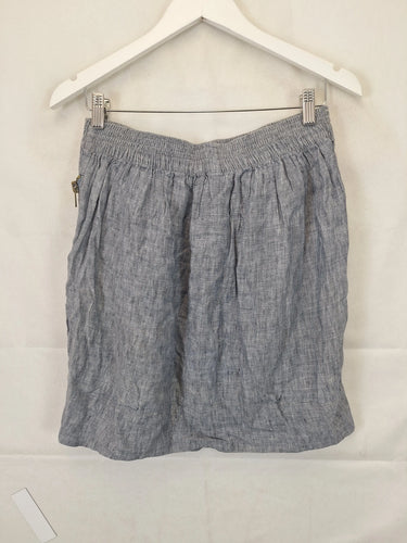 Karen Walker Chambray Gathered Bow Mini  Skirt Size 10 by SwapUp-Online Second Hand Store-Online Thrift Store
