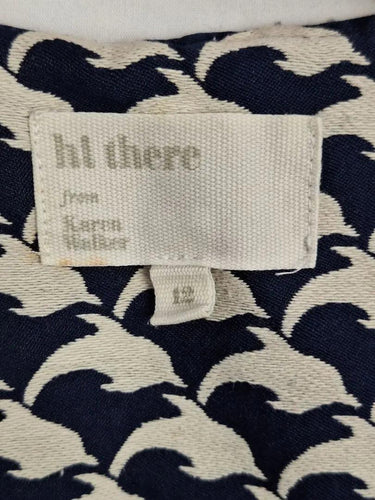 Karen Walker Jacquard Dolphin Frill Mini Dress Size 12 by SwapUp-Online Second Hand Store-Online Thrift Store