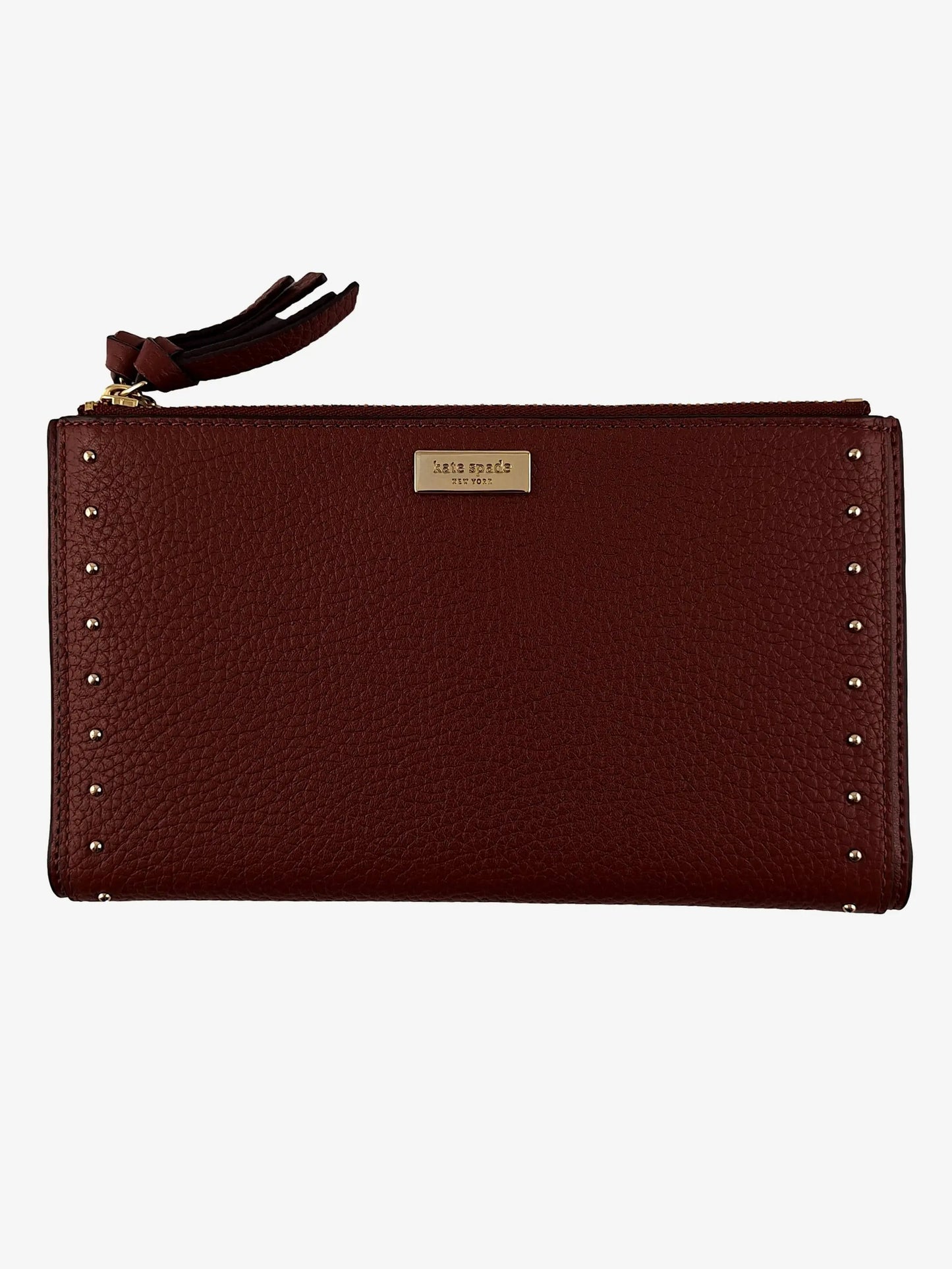 Kate Spade Classic Chestnut Embellished Wallet by SwapUp-Online Second Hand Store-Online Thrift Store