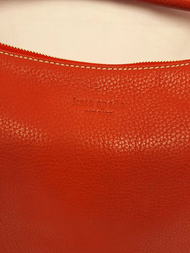 Kate Spade Crimson Pebble Leather Feature Stitch Handbag Size None by SwapUp-Online Second Hand Store-Online Thrift Store