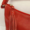 Kate Spade Crimson Pebble Leather Feature Stitch Handbag Size None by SwapUp-Online Second Hand Store-Online Thrift Store