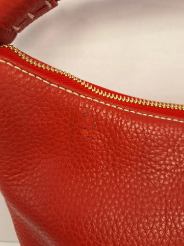 Kate Spade Crimson Pebble Leather Feature Stitch Handbag Size None by SwapUp-Online Second Hand Store-Online Thrift Store