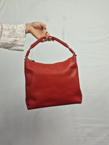 Kate Spade Crimson Pebble Leather Feature Stitch Handbag Size None by SwapUp-Online Second Hand Store-Online Thrift Store