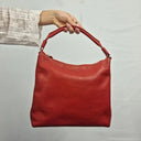 Kate Spade Crimson Pebble Leather Feature Stitch Handbag Size None by SwapUp-Online Second Hand Store-Online Thrift Store