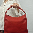 Kate Spade Crimson Pebble Leather Feature Stitch Handbag Size None by SwapUp-Online Second Hand Store-Online Thrift Store