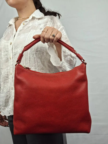 Kate Spade Crimson Pebble Leather Feature Stitch Handbag Size None by SwapUp-Online Second Hand Store-Online Thrift Store