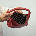 Kate Spade Crimson Pebble Leather Feature Stitch Handbag Size None by SwapUp-Online Second Hand Store-Online Thrift Store