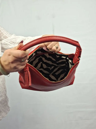 Kate Spade Crimson Pebble Leather Feature Stitch Handbag Size None by SwapUp-Online Second Hand Store-Online Thrift Store
