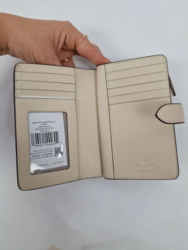 Kate Spade Flower Medium Compact Bifold Wallet Wallet Size None by SwapUp-Online Second Hand Store-Online Thrift Store