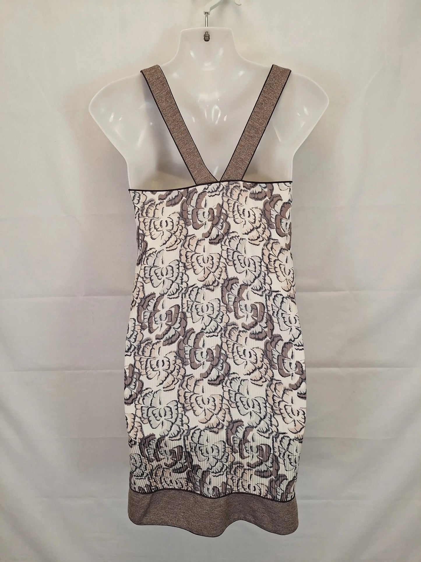Katherine Floral Shiny Midi Dress Size 6