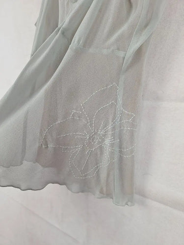 Katherine Y2K Cool Silk Top Size 14 by SwapUp-Online Second Hand Store-Online Thrift Store