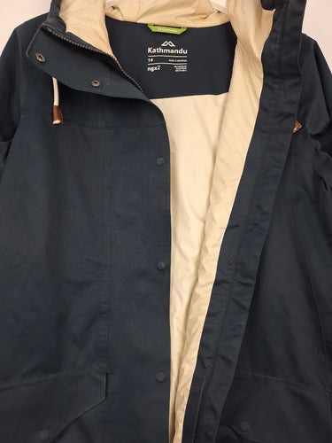Kathmandu Navy Stockton Insulated Longline Jacket Size 14 by SwapUp-Online Second Hand Store-Online Thrift Store