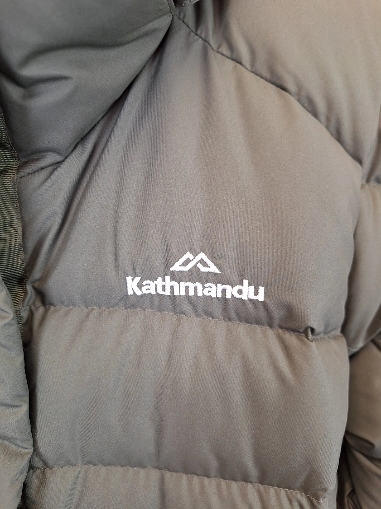 Kathmandu Olive Longline Duck Down Drifill 550 Jacket Size 12 by SwapUp-Online Second Hand Store-Online Thrift Store