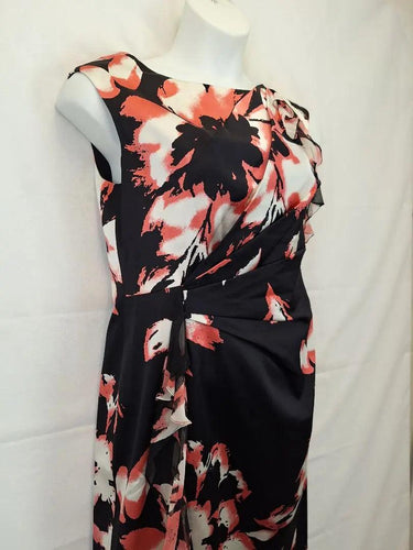 Kay Unger Elegant Satin Evening Mini Dress Size 12 by SwapUp-Online Second Hand Store-Online Thrift Store
