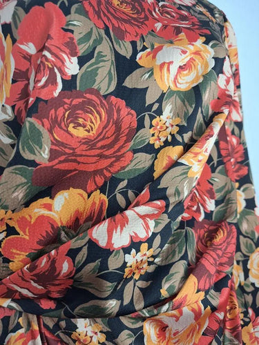 Keepsake Autumn Draped Floral Mini Dress Size 10 by SwapUp-Online Second Hand Store-Online Thrift Store