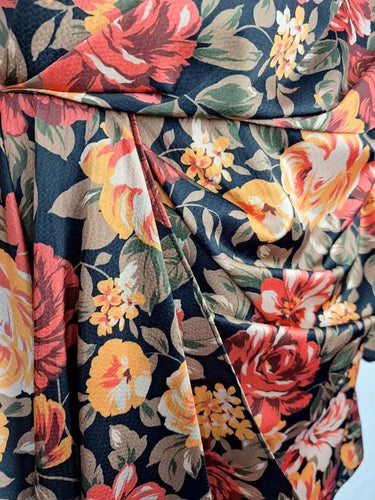 Keepsake Autumn Draped Floral Mini Dress Size 10 by SwapUp-Online Second Hand Store-Online Thrift Store