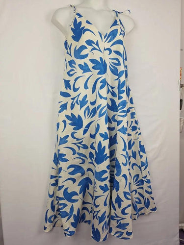Kinney Classy Flared Linen Dress Size M by SwapUp-Online Second Hand Store-Online Thrift Store