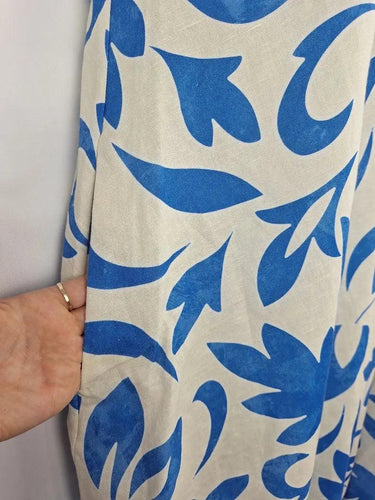 Kinney Classy Flared Linen Dress Size M by SwapUp-Online Second Hand Store-Online Thrift Store