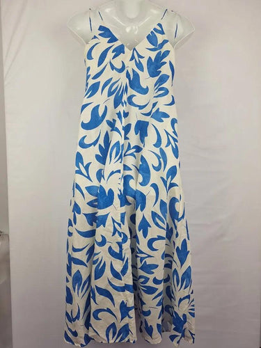 Kinney Classy Flared Linen Dress Size M by SwapUp-Online Second Hand Store-Online Thrift Store