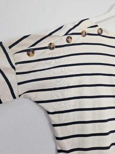 Kireina Classic Chalk Boat Neck Top Size M by SwapUp-Online Second Hand Store-Online Thrift Store