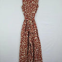 Kitri Cinnamon Cheetah Wrap Around Jumpsuit Size 6 by SwapUp-Online Second Hand Store-Online Thrift Store