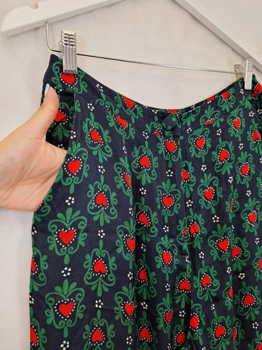 Kitri Garden Of Hearts Wide Leg Pants Size 12 by SwapUp-Online Second Hand Store-Online Thrift Store