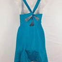 Kookai Aqua Twist Slip Mini Dress Size 6 by SwapUp-Online Second Hand Store-Online Thrift Store
