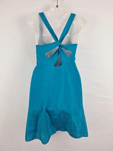 Kookai Aqua Twist Slip Mini Dress Size 6 by SwapUp-Online Second Hand Store-Online Thrift Store