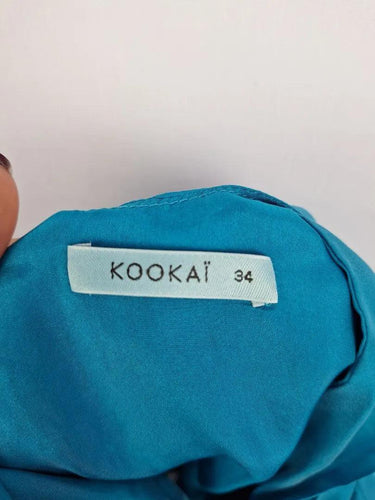 Kookai Aqua Twist Slip Mini Dress Size 6 by SwapUp-Online Second Hand Store-Online Thrift Store