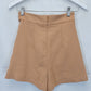 Kookai Camel Tailored Tie Front Shorts Size 8 by SwapUp-Online Second Hand Store-Online Thrift Store
