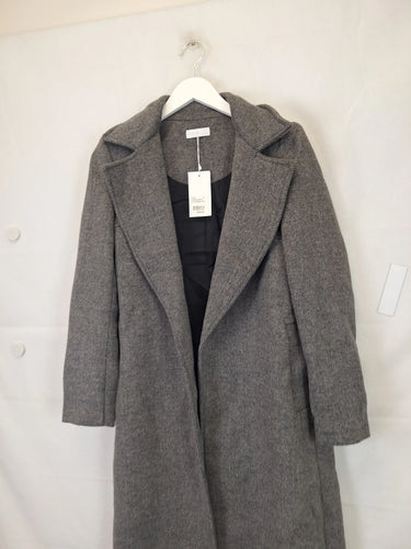 Kookai Charcoal Prague Winter Trench Coat Size 6 by SwapUp-Online Second Hand Store-Online Thrift Store