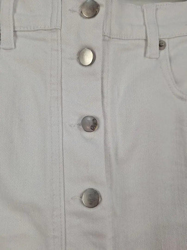 Kookai High Rise Button Up Denim Skirt Size 10 by SwapUp-Online Second Hand Store-Online Thrift Store