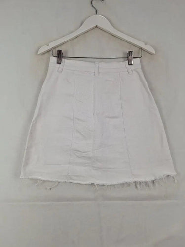 Kookai High Rise Button Up Denim Skirt Size 10 by SwapUp-Online Second Hand Store-Online Thrift Store