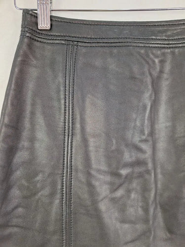 Kookai Leather Panelled Mini Skirt Size 8 by SwapUp-Online Second Hand Store-Online Thrift Store