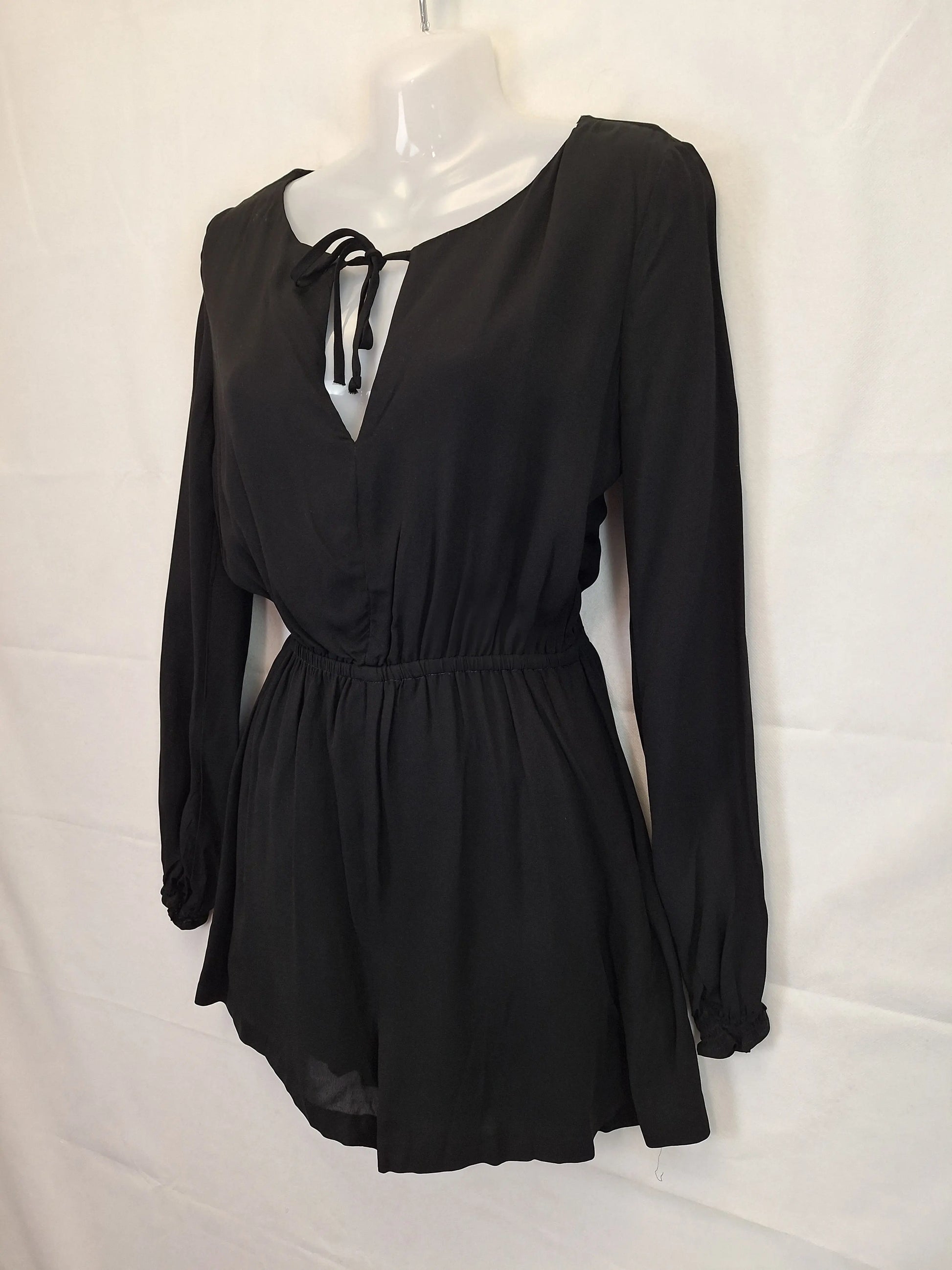 Kookai Long Sleeve Playsuit Size 6 by SwapUp-Online Second Hand Store-Online Thrift Store