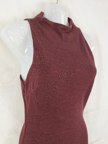 Kookai Maroon Column Wool Dress Size 6 by SwapUp-Online Second Hand Store-Online Thrift Store