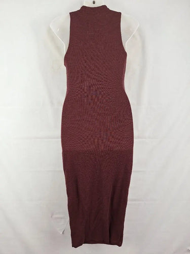 Kookai Maroon Column Wool Dress Size 6 by SwapUp-Online Second Hand Store-Online Thrift Store