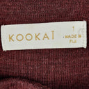 Kookai Maroon Column Wool Dress Size 6 by SwapUp-Online Second Hand Store-Online Thrift Store
